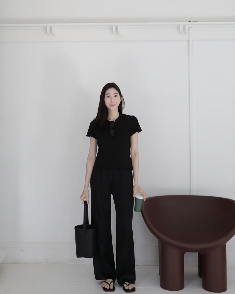 The Emma Cupro Pull-On Pants