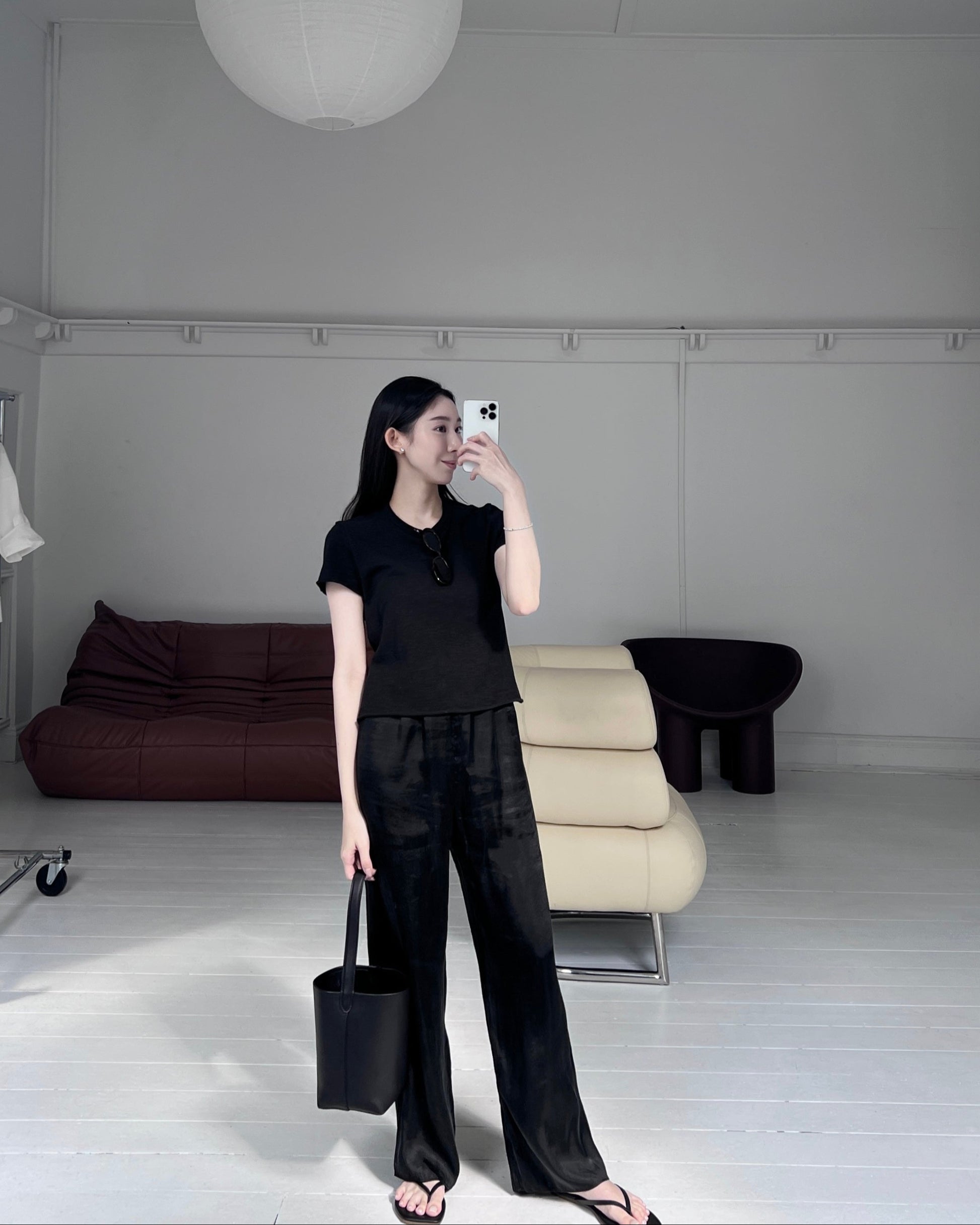 The Emma Cupro Pull-On Pants