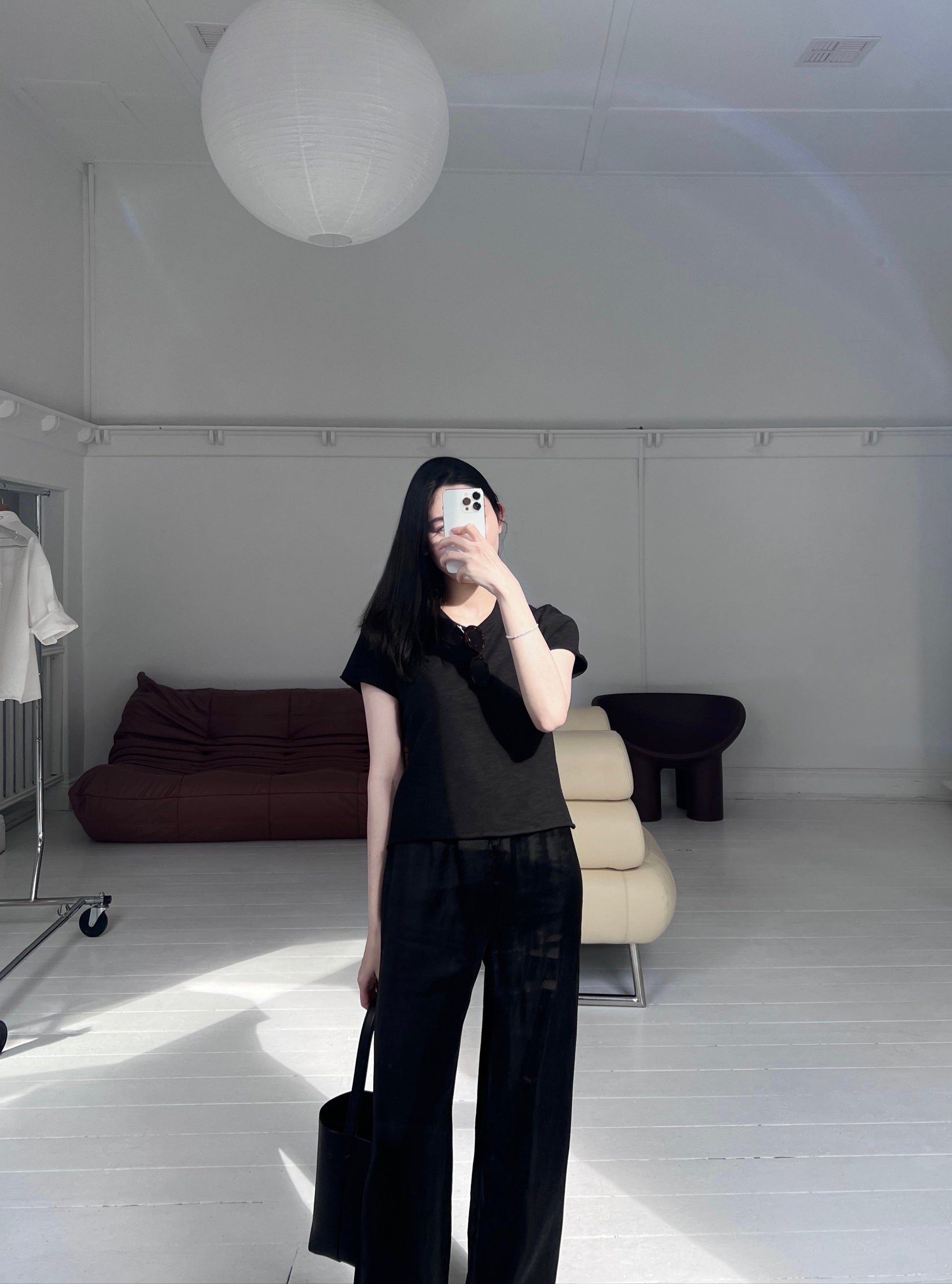 The Emma Cupro Pull-On Pants