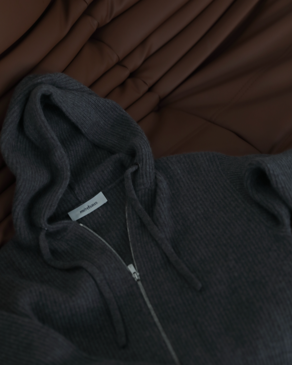 The Milo Ribbed Cashmere Jacket