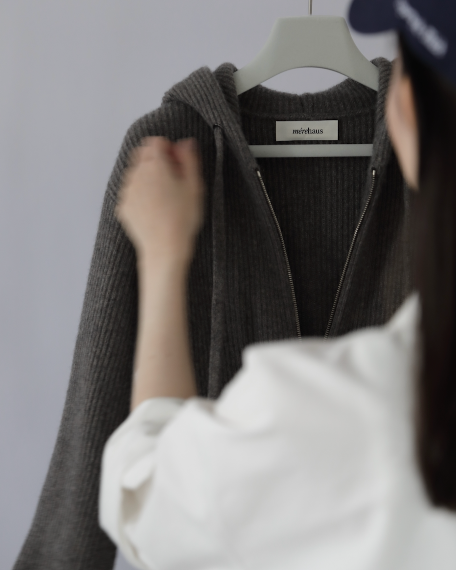 The Milo Ribbed Cashmere Jacket