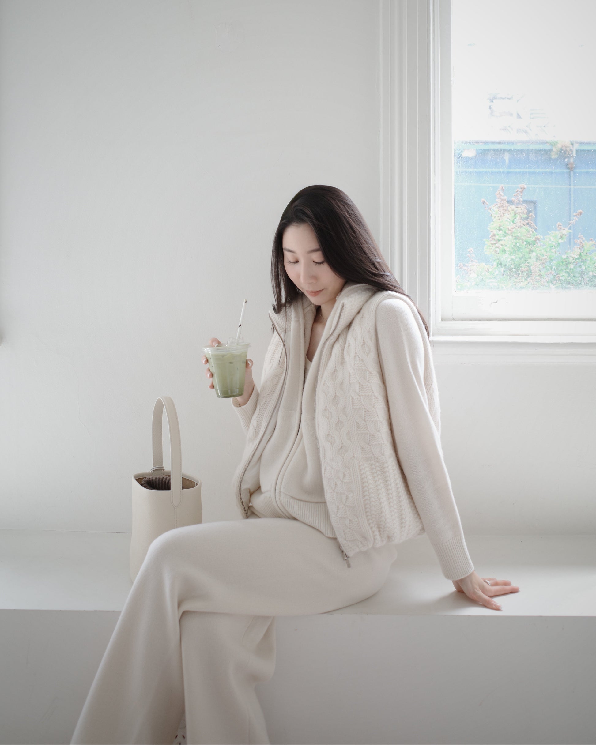 The Cable-Knit Cashmere Gilet