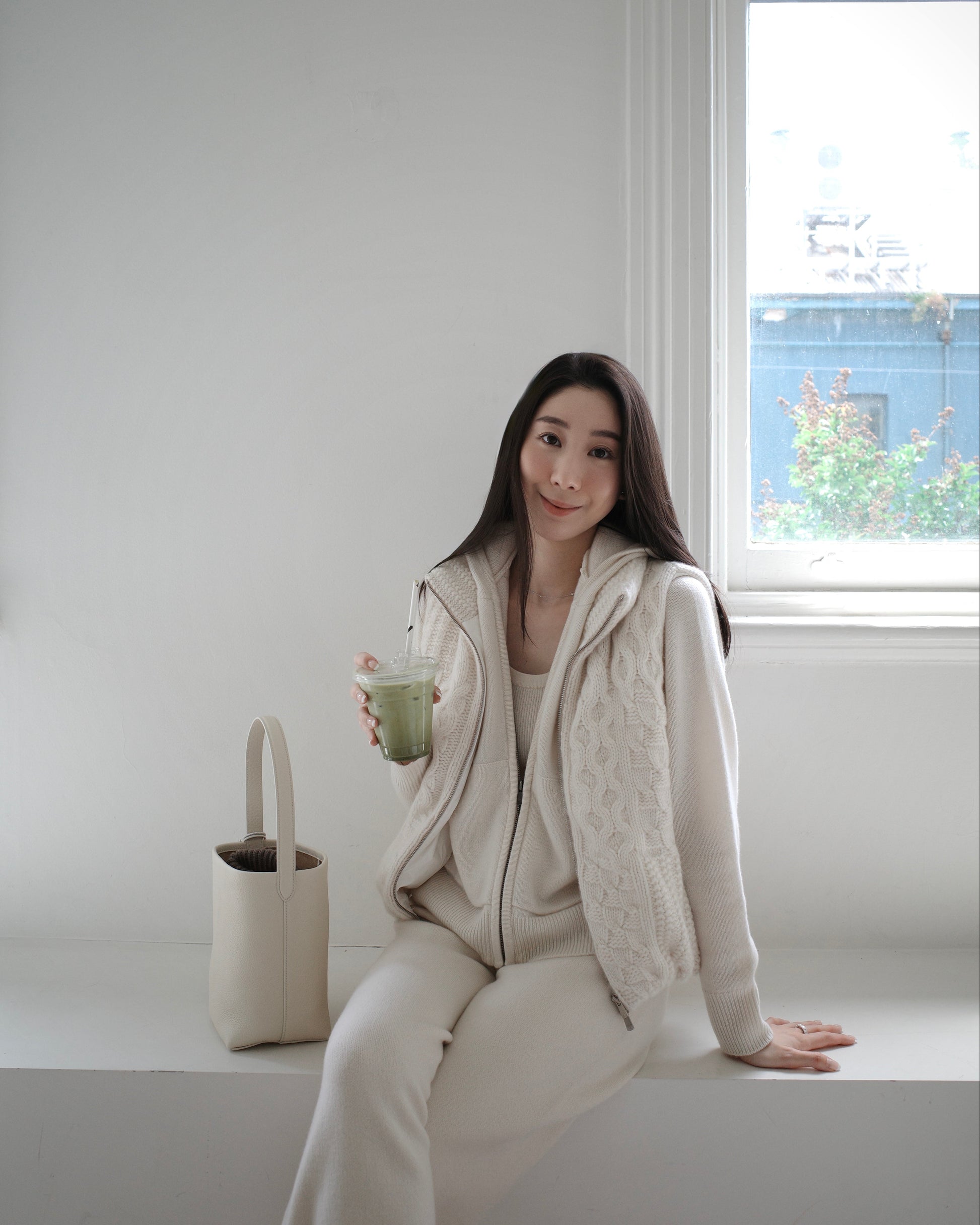 The Cable-Knit Cashmere Gilet