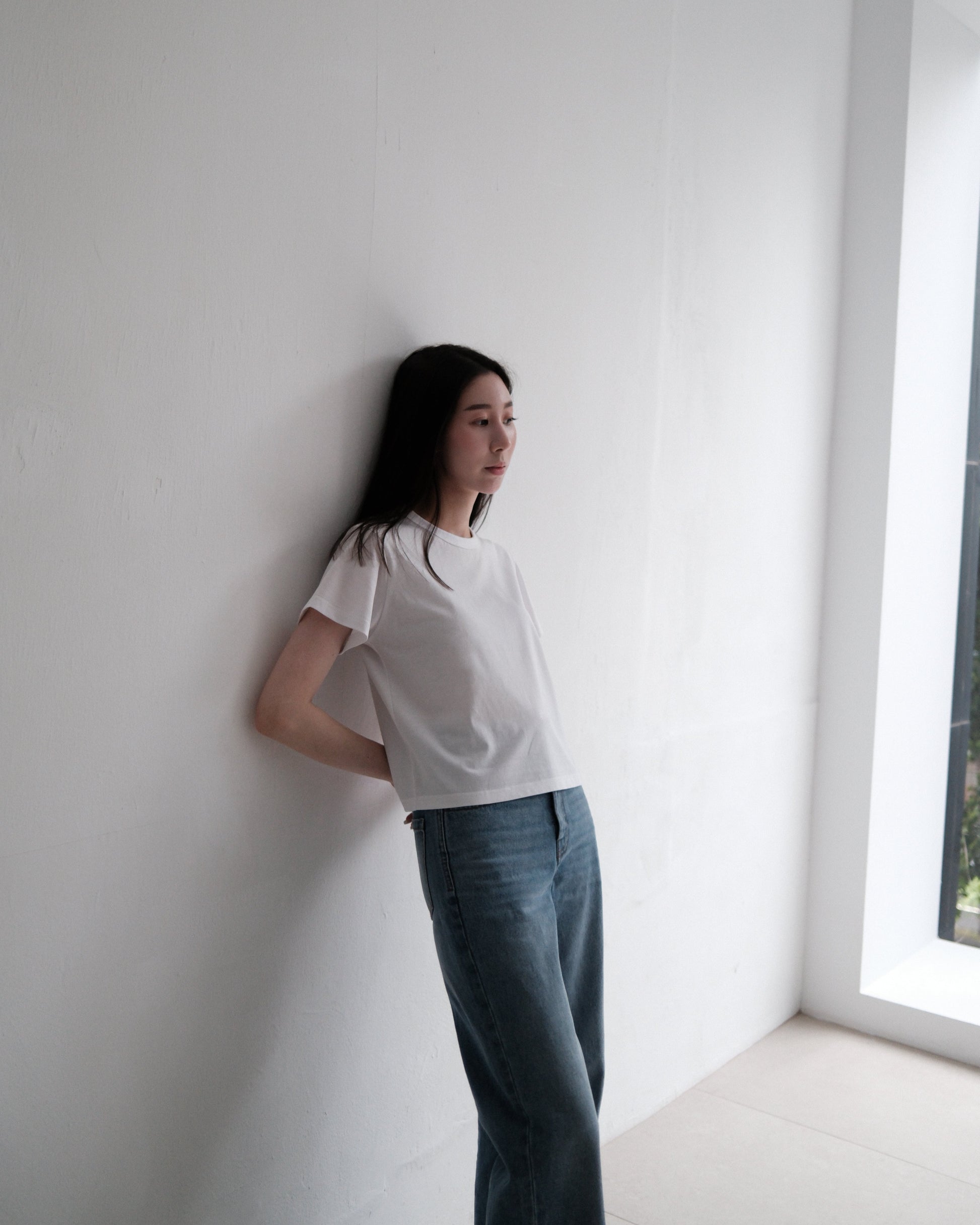 Cotton Tee Women and Cotton Jeans