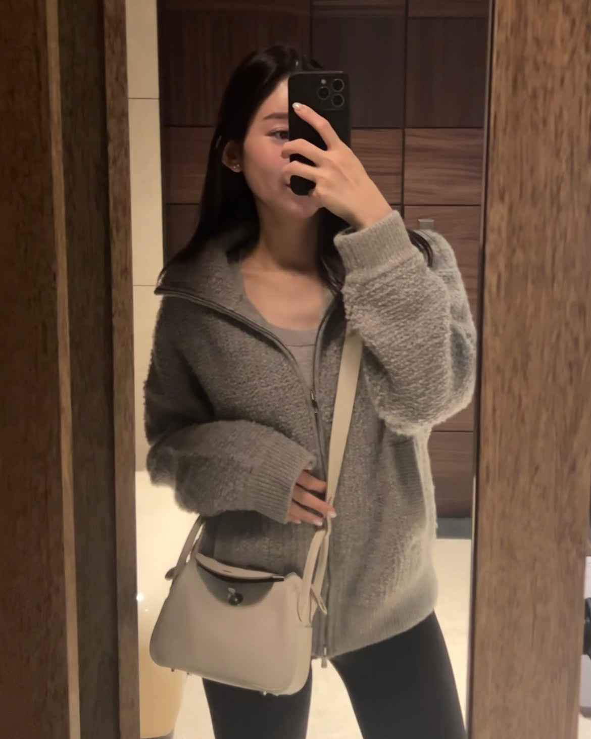 Cashmere Bouclé Zip Jacket