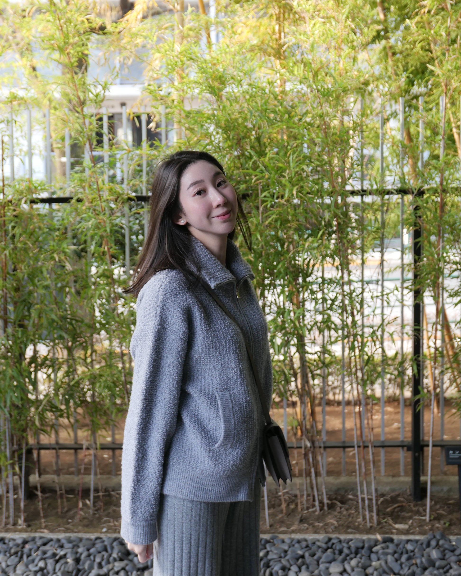 Cashmere Bouclé Zip Jacket