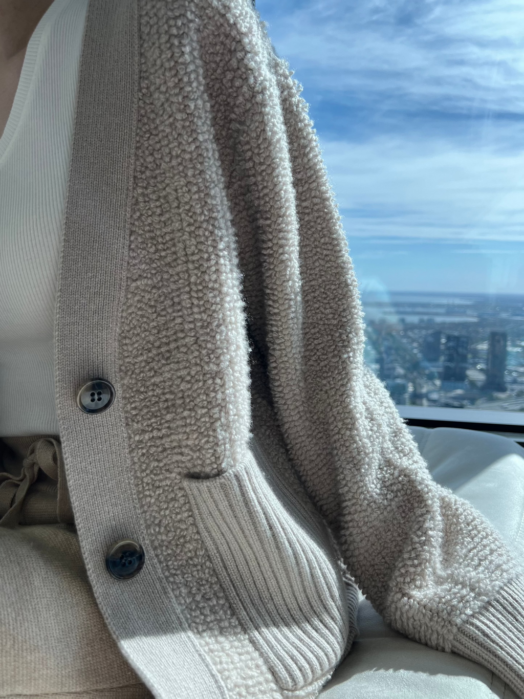 Cashmere Bouclé Cardigan