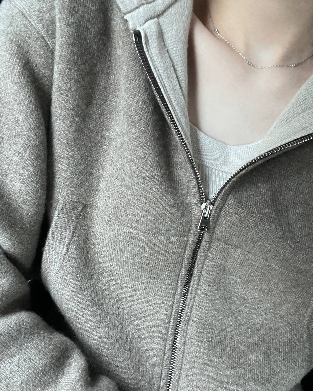 Two-Tone Double Cashmere Jacket