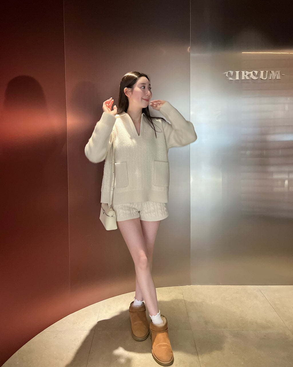 Cashmere Bouclé Pocket Sweater