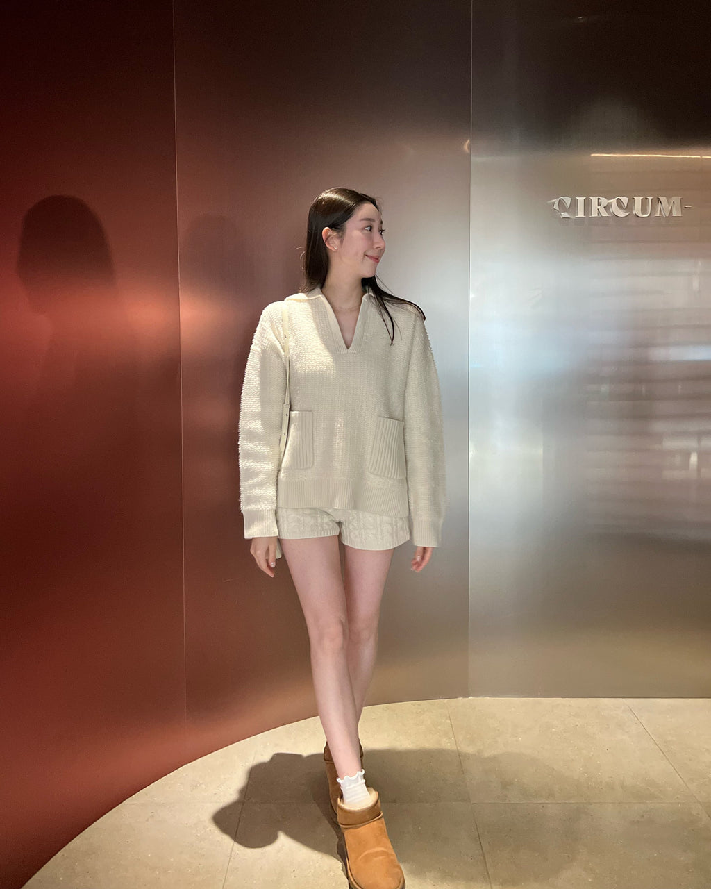 Cashmere Bouclé Pocket Sweater