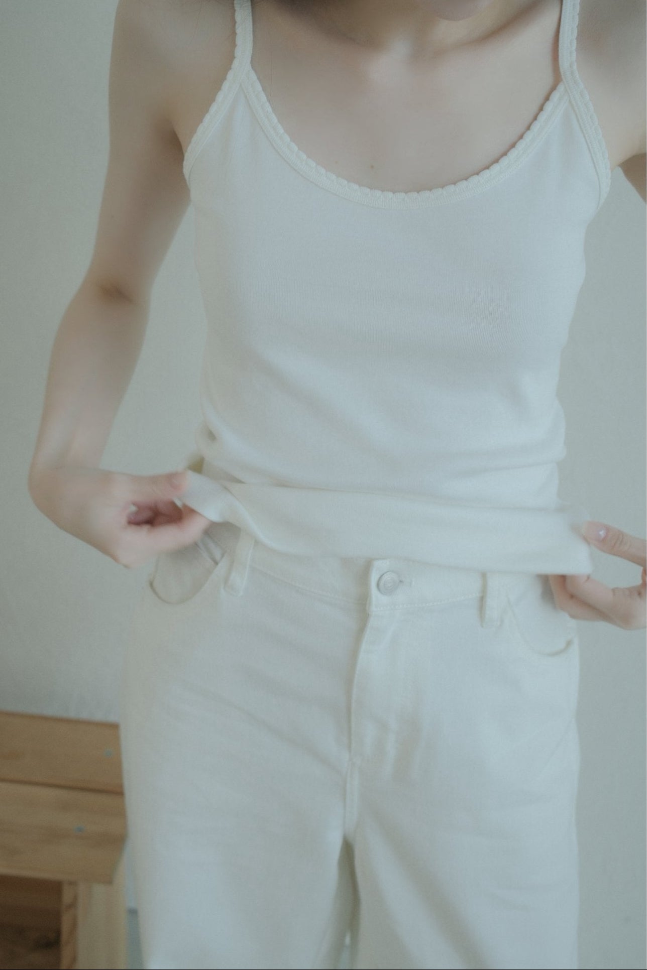 The Skye White Wide-Leg Denim