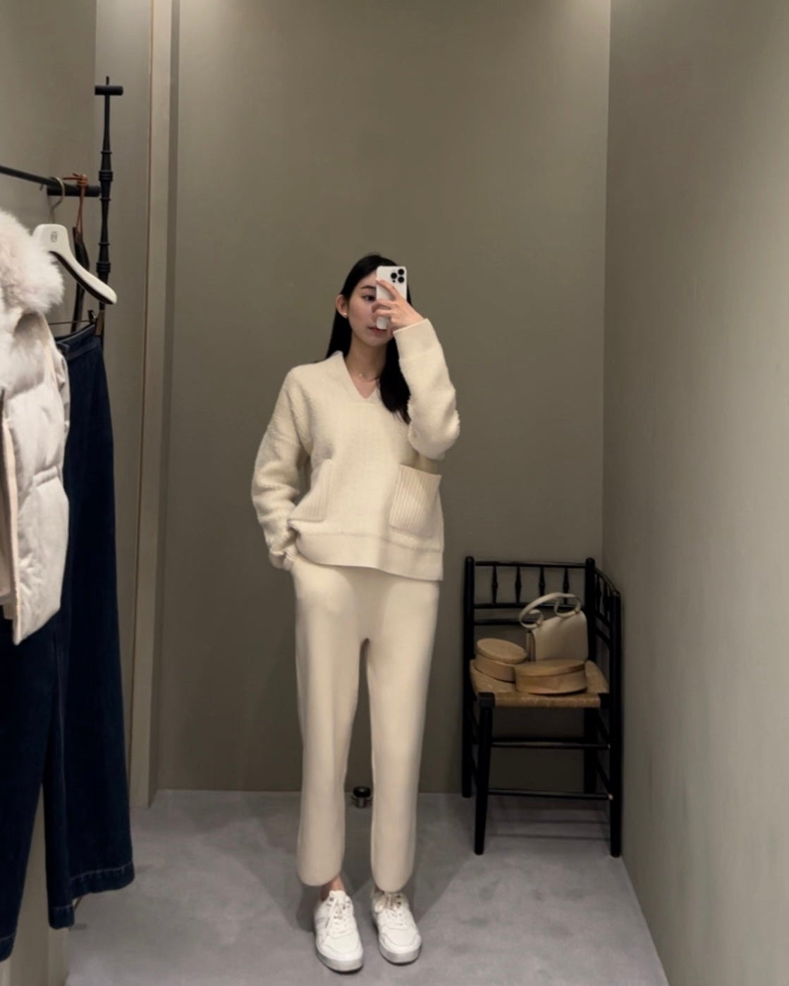 Cashmere Tapered Track Pants