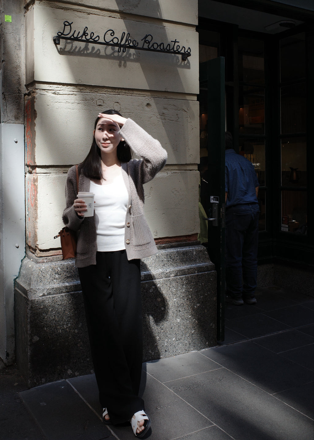 The Rue Cashmere Bouclé Cardigan