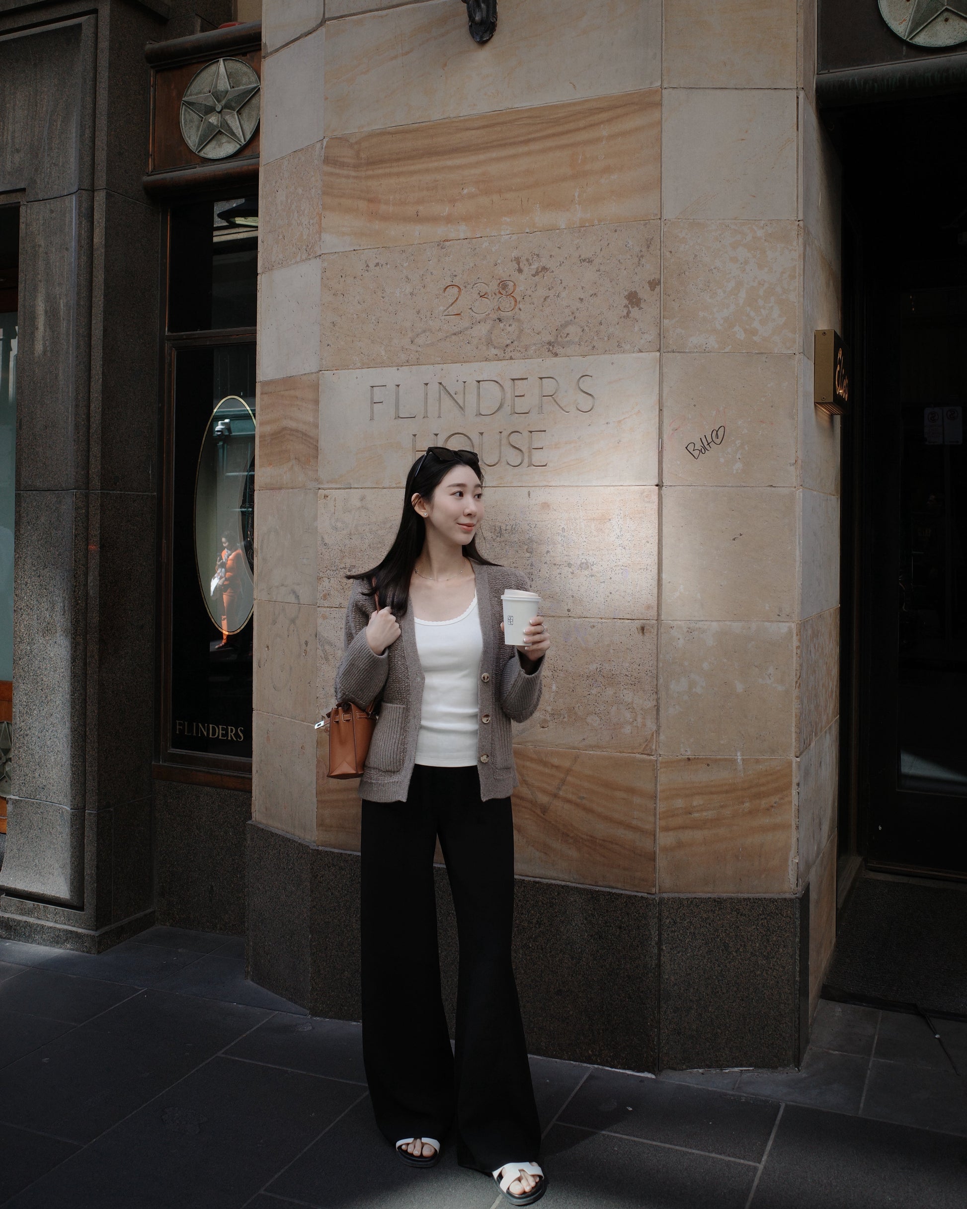 The Rue Cashmere Bouclé Cardigan