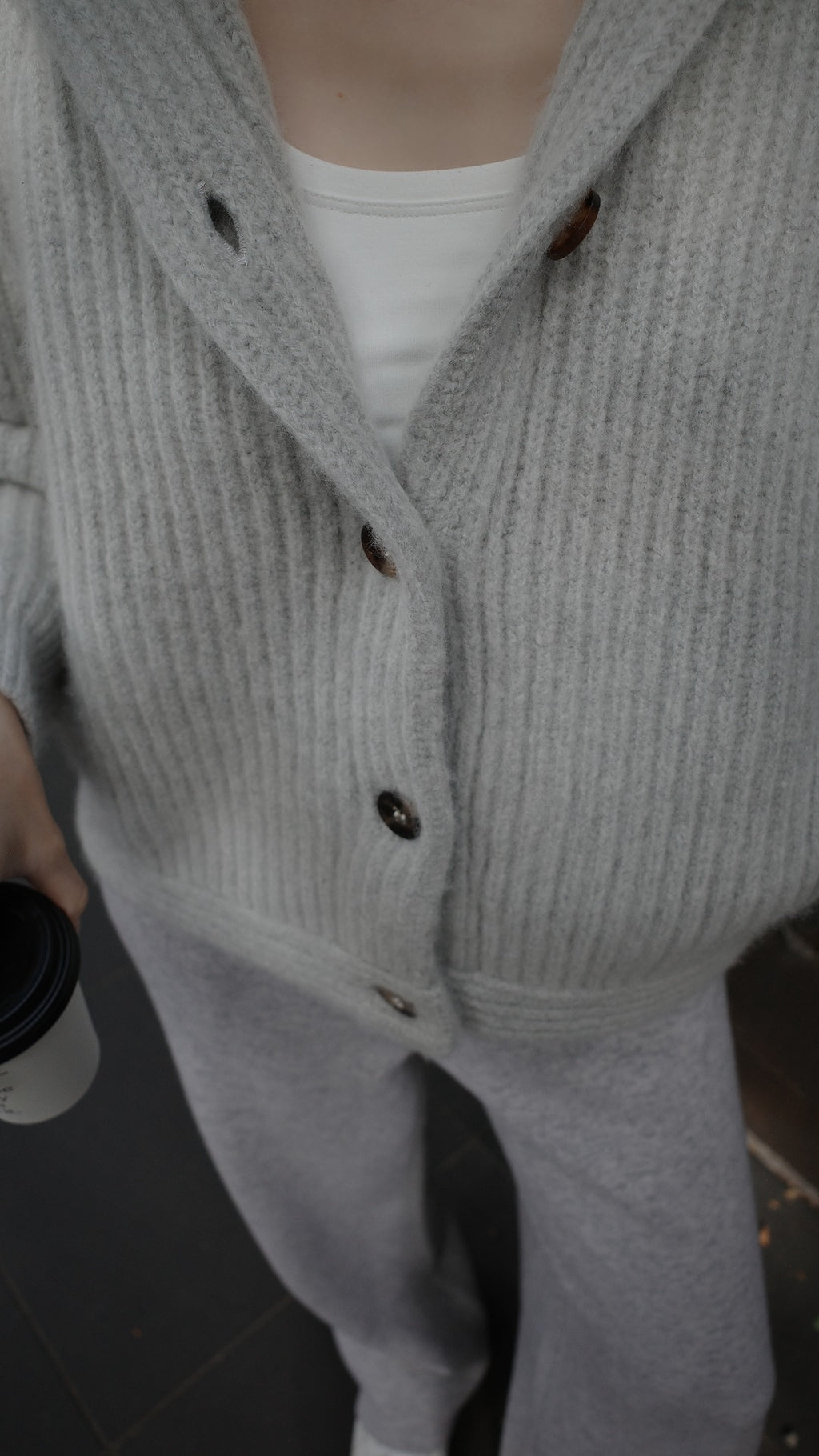 The Jane Chunky Cashmere Button Jacket