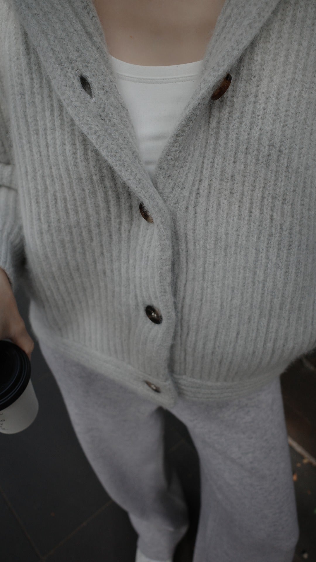 The Jane Chunky Cashmere Button Jacket