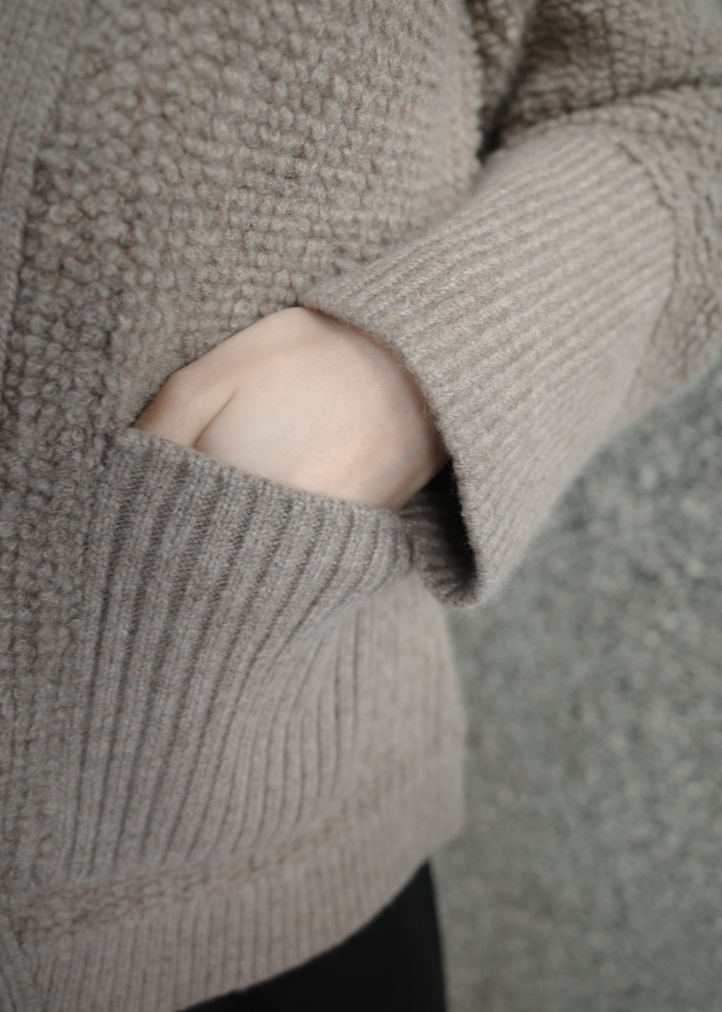 The Rue Cashmere Bouclé Cardigan