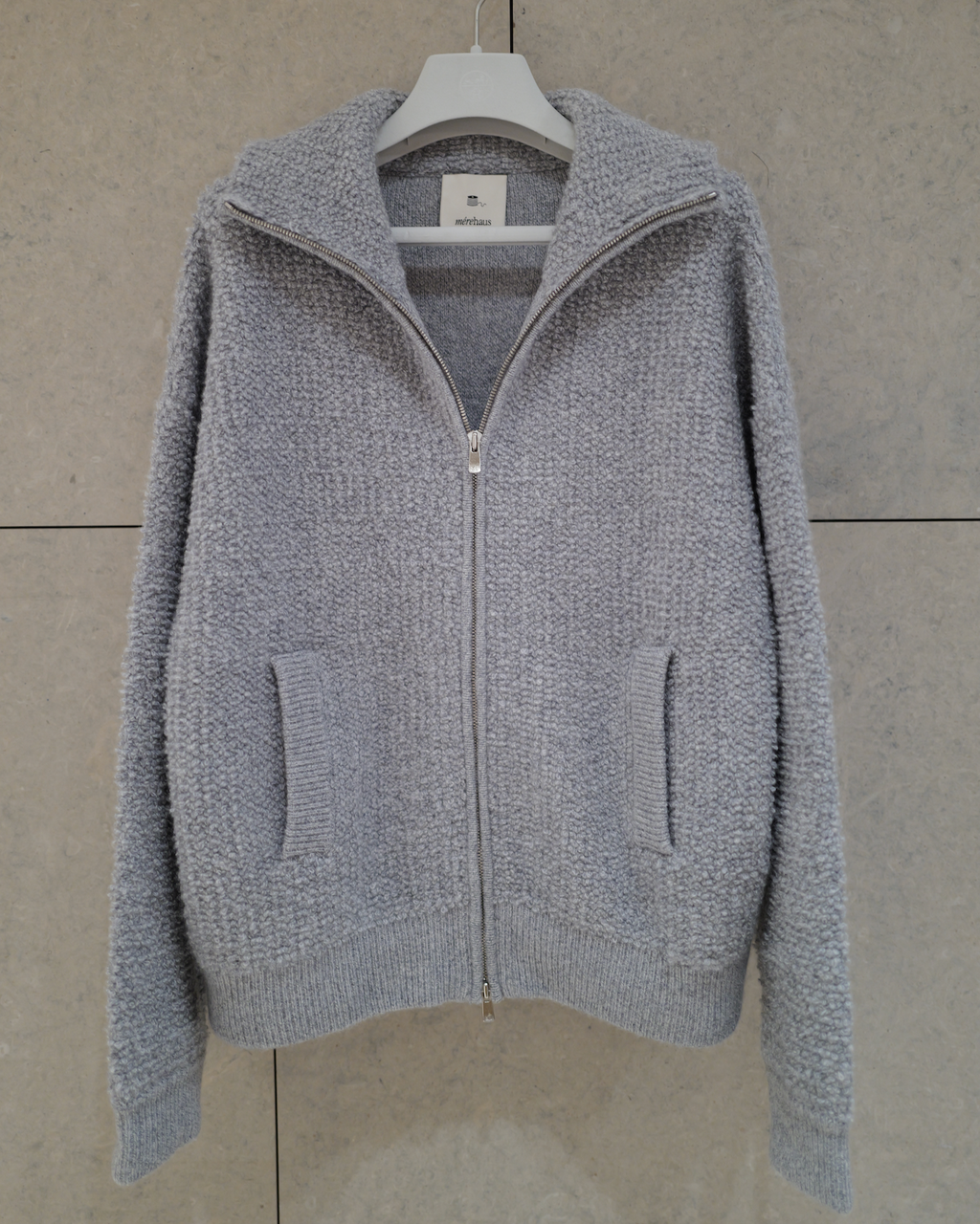 Cashmere Bouclé Zip Jacket