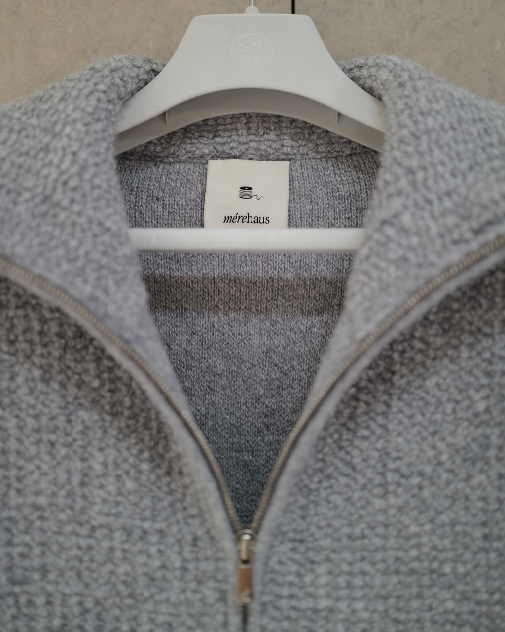 Cashmere Bouclé Zip Jacket