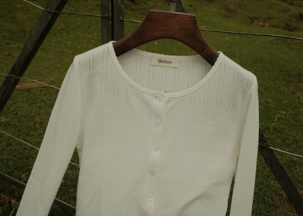 The Cecily Pointelle Cardigan